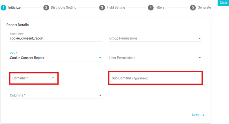 screenshot showing domains and subdomans fields