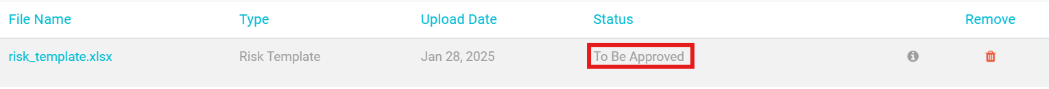 screenshot showing To be Approved text