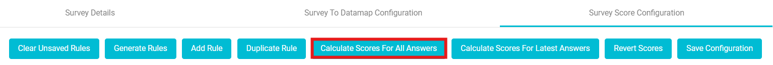 image highlighting Calculate scores for All answers button